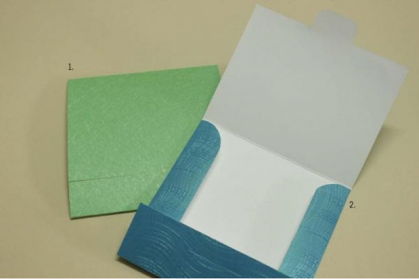 φάκελος για προσκλητήριο βάπτισης όμορφα χρώματα πολυτελείας χαρτιά