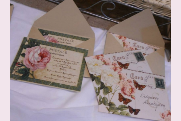 post card προσκλητήρια γάμου